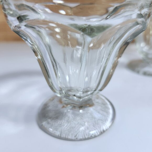 Vintage Dessert Dishes Sundae Ice Cream Dominion Glass 1950s 1960s Set of Six - Picture 9 of 9